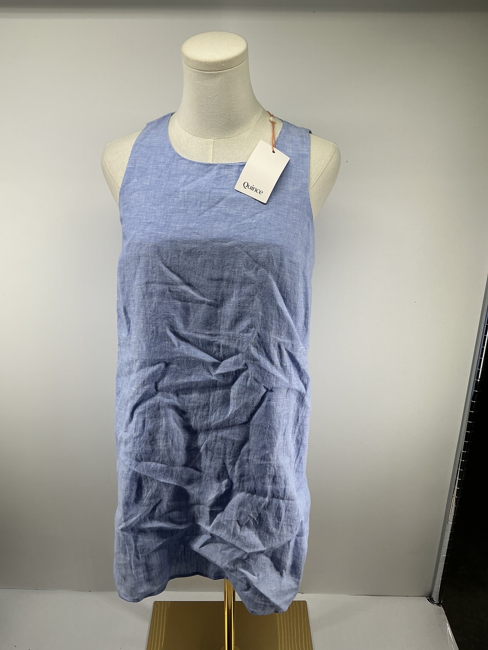 100% European Linen Tank Mini Dress
